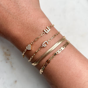 Initial Letters (Multiple) | Gold Filled Bracelet
