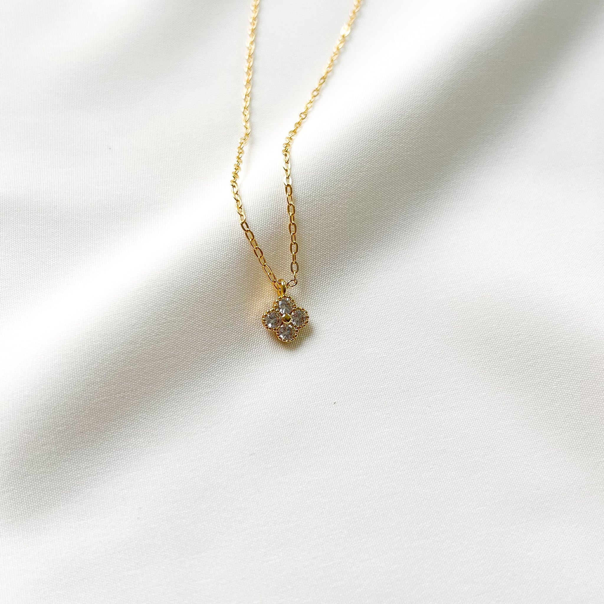 Bloom | Dainty Clover Necklace