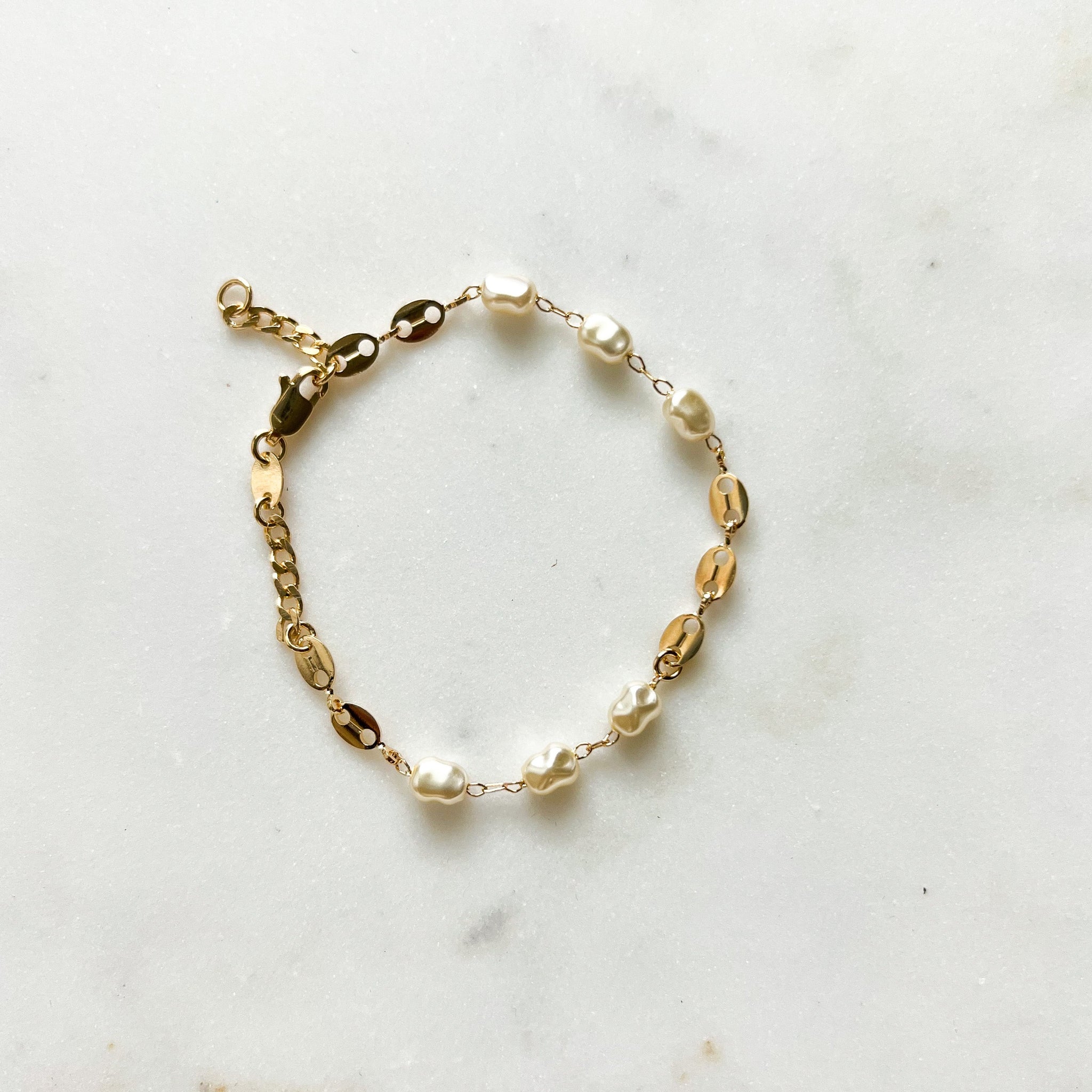 Link Pearl  Bracelet