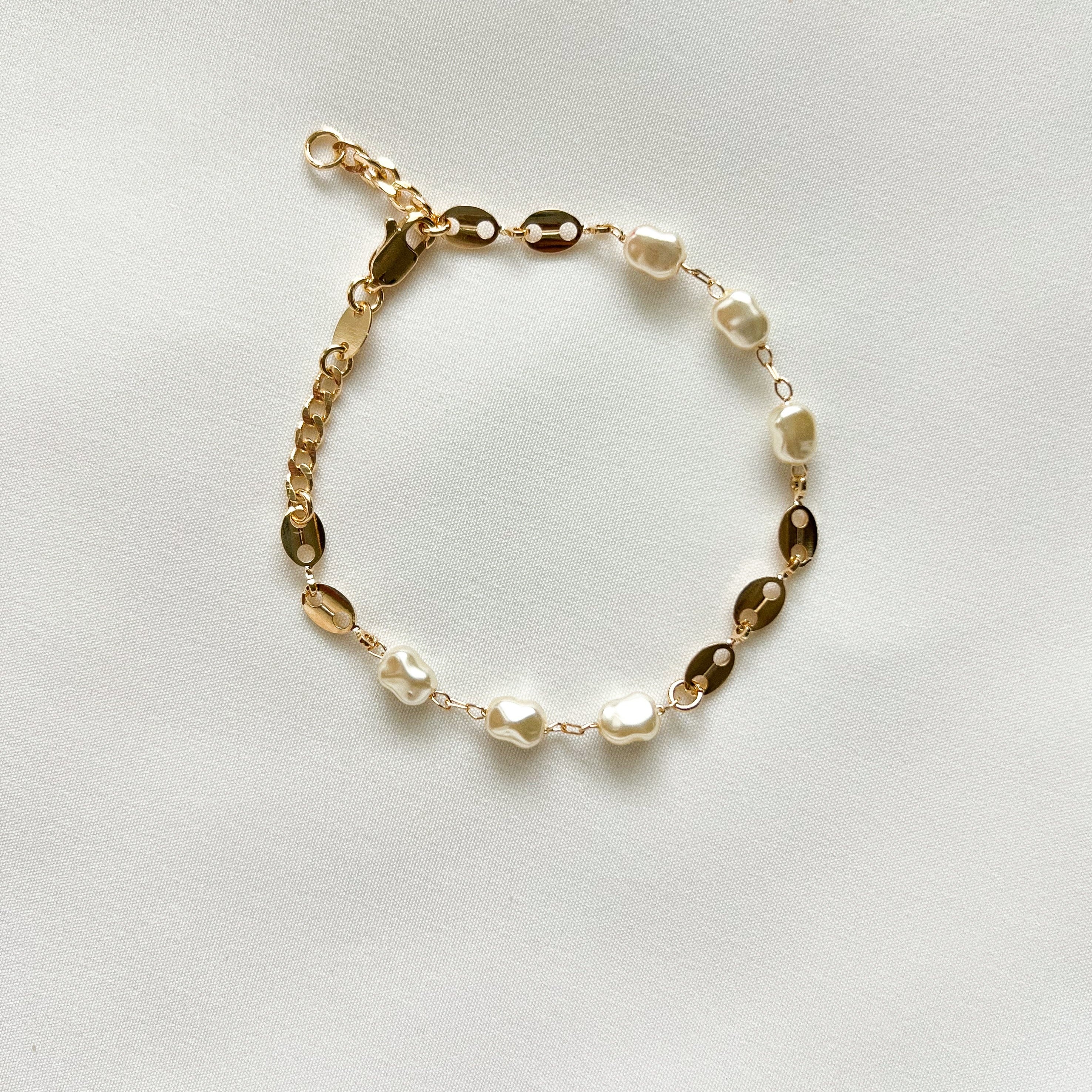 Link Pearl  Bracelet