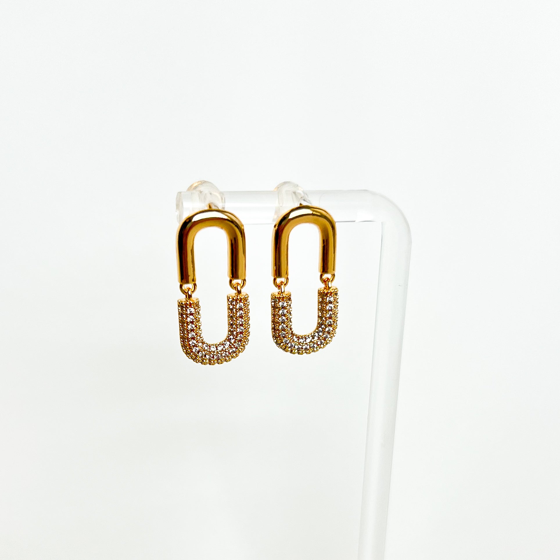 Zircon Link Earrings
