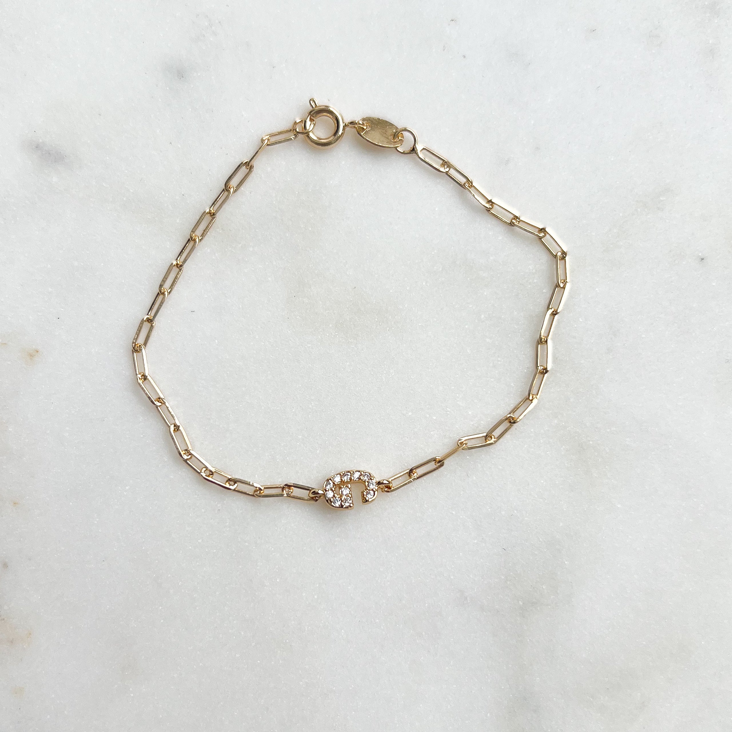 Initial Letter | Gold Filled Bracelet