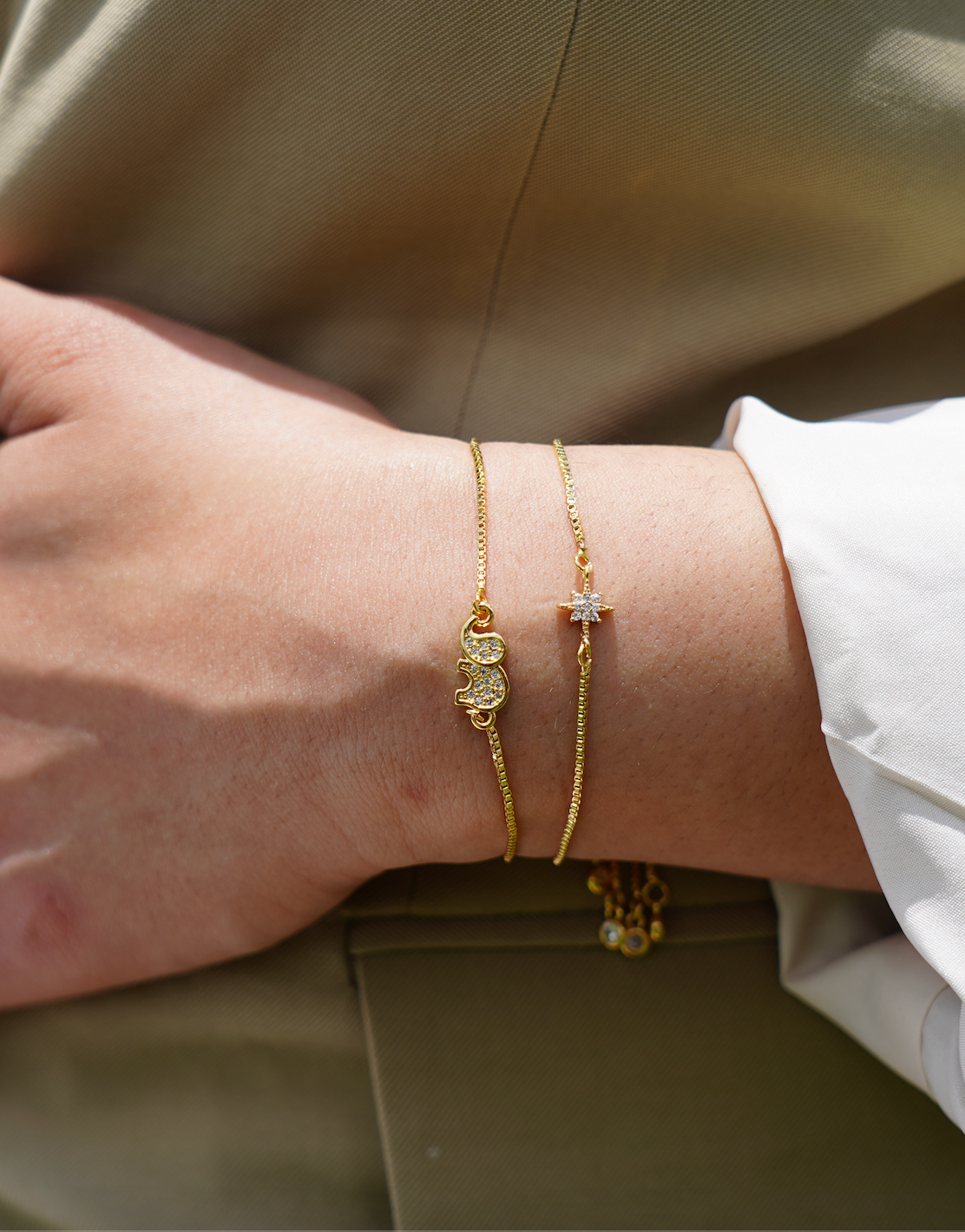 Gold Elephant Hair Knot Bracelets | Quality elephant hair knot bracelets/ bangles