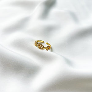 Coffee Bean | Gold Plated Ring